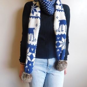 Charming Charlie Knitted Reindeer Scarf